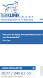 Mobile Screenshot of kleintierklinik-egelsbach.de