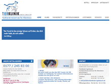 Tablet Screenshot of kleintierklinik-egelsbach.de
